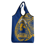 Personalized West Coast Eagles Polynesian Grocery Bag Tribal Chest and Sleeve Tattoo Heritage Warrior