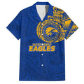 Personalized West Coast Eagles Polynesian Hawaiian Shirt Tribal Chest and Sleeve Tattoo Heritage Warrior