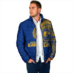 Personalized West Coast Eagles Polynesian Padded Jacket Tribal Chest and Sleeve Tattoo Heritage Warrior
