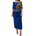 Personalized West Coast Eagles Polynesian Puletasi Tribal Chest and Sleeve Tattoo Heritage Warrior