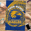 Personalized West Coast Eagles Polynesian Puzzle Tribal Chest and Sleeve Tattoo Heritage Warrior