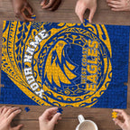 Personalized West Coast Eagles Polynesian Puzzle Tribal Chest and Sleeve Tattoo Heritage Warrior