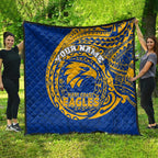 Personalized West Coast Eagles Polynesian Quilt Tribal Chest and Sleeve Tattoo Heritage Warrior