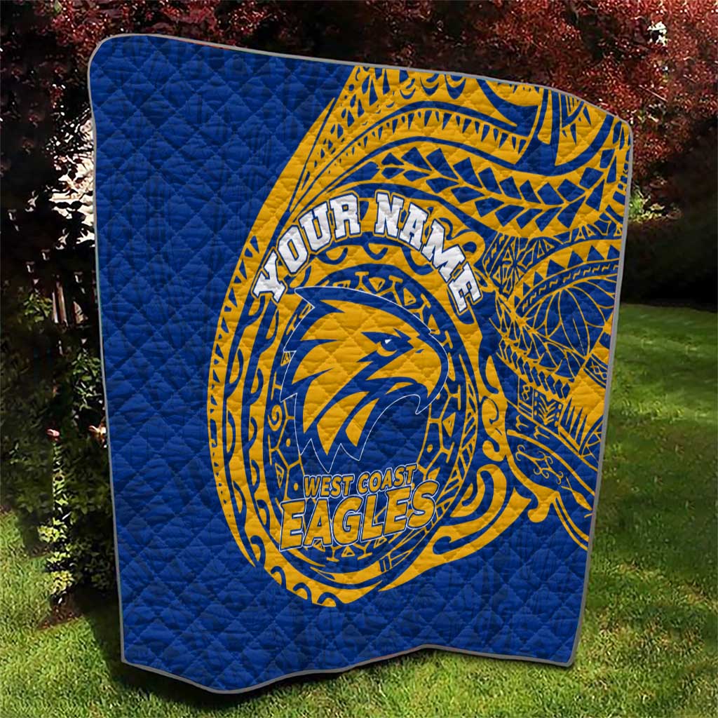 Personalized West Coast Eagles Polynesian Quilt Tribal Chest and Sleeve Tattoo Heritage Warrior