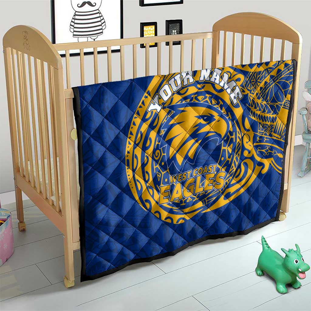 Personalized West Coast Eagles Polynesian Quilt Tribal Chest and Sleeve Tattoo Heritage Warrior