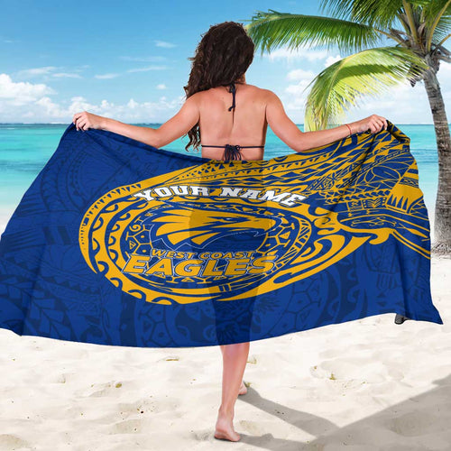 Personalized West Coast Eagles Polynesian Sarong Tribal Chest and Sleeve Tattoo Heritage Warrior