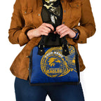 Personalized West Coast Eagles Polynesian Shoulder Handbag Tribal Chest and Sleeve Tattoo Heritage Warrior
