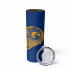 Personalized West Coast Eagles Polynesian Skinny Tumbler Tribal Chest and Sleeve Tattoo Heritage Warrior