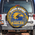 Personalized West Coast Eagles Polynesian Spare Tire Cover Tribal Chest and Sleeve Tattoo Heritage Warrior