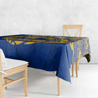 Personalized West Coast Eagles Polynesian Tablecloth Tribal Chest and Sleeve Tattoo Heritage Warrior