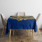 Personalized West Coast Eagles Polynesian Tablecloth Tribal Chest and Sleeve Tattoo Heritage Warrior
