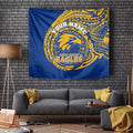 Personalized West Coast Eagles Polynesian Tapestry Tribal Chest and Sleeve Tattoo Heritage Warrior