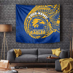 Personalized West Coast Eagles Polynesian Tapestry Tribal Chest and Sleeve Tattoo Heritage Warrior