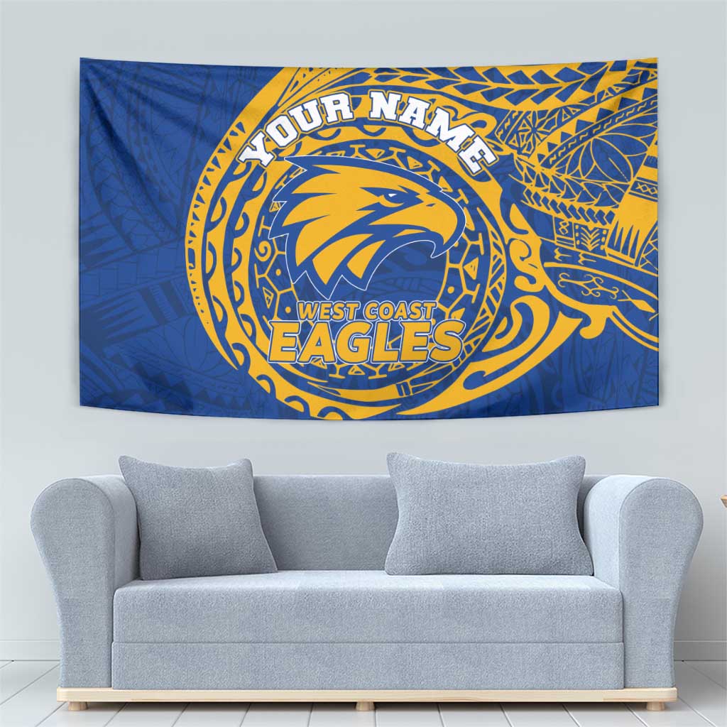 Personalized West Coast Eagles Polynesian Tapestry Tribal Chest and Sleeve Tattoo Heritage Warrior
