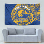Personalized West Coast Eagles Polynesian Tapestry Tribal Chest and Sleeve Tattoo Heritage Warrior