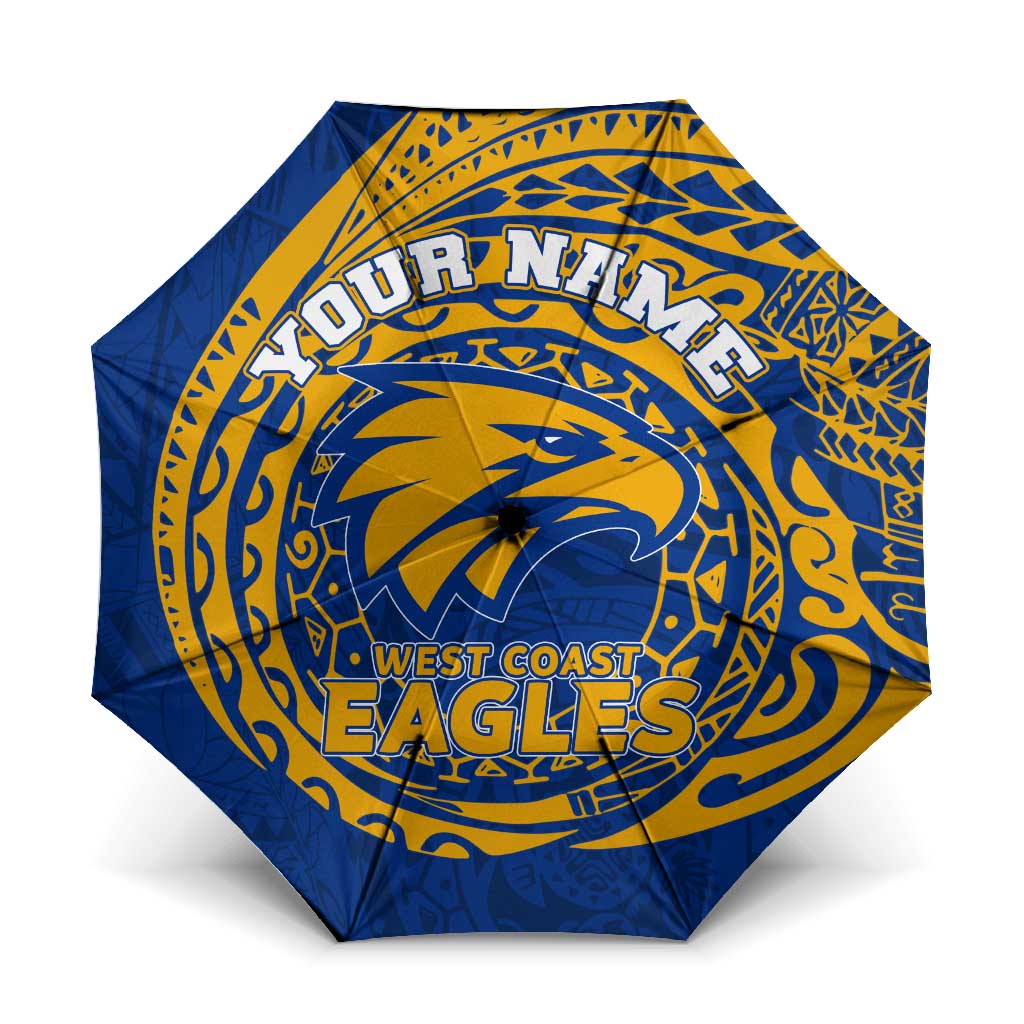 Personalized West Coast Eagles Polynesian Umbrella Tribal Chest and Sleeve Tattoo Heritage Warrior