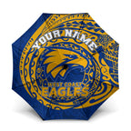 Personalized West Coast Eagles Polynesian Umbrella Tribal Chest and Sleeve Tattoo Heritage Warrior