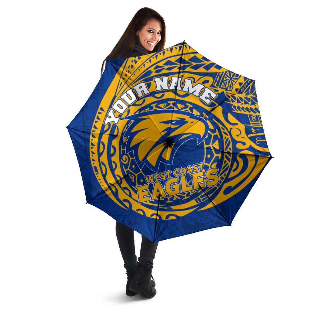 Personalized West Coast Eagles Polynesian Umbrella Tribal Chest and Sleeve Tattoo Heritage Warrior