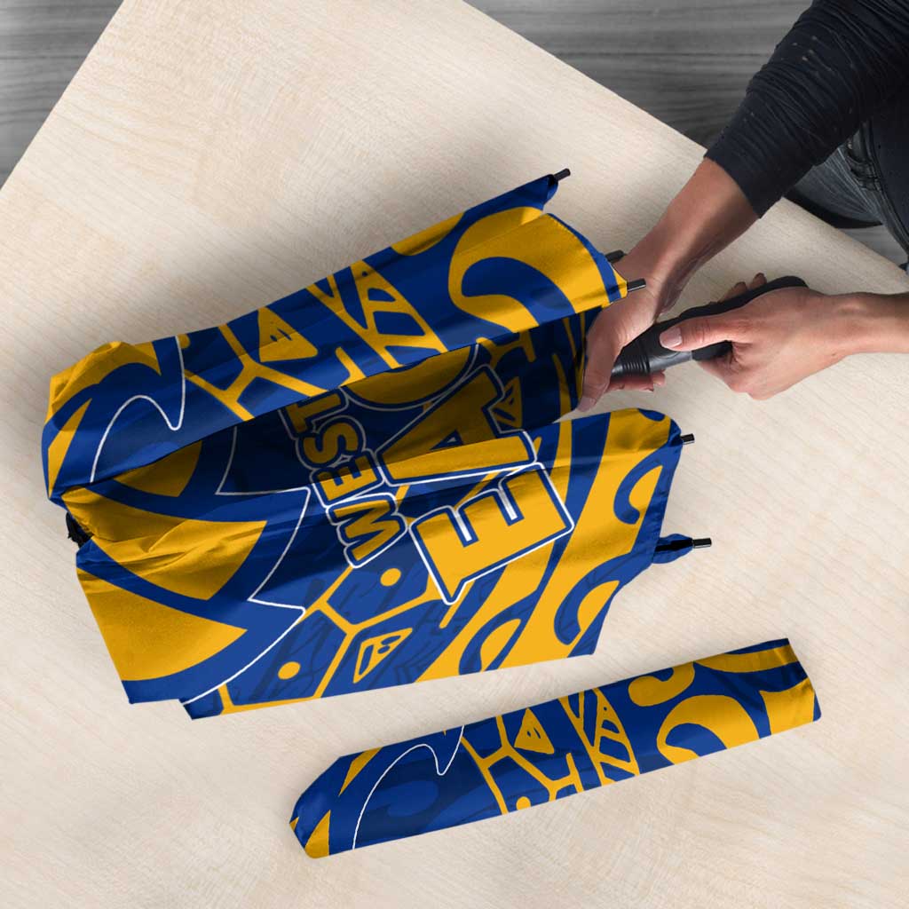Personalized West Coast Eagles Polynesian Umbrella Tribal Chest and Sleeve Tattoo Heritage Warrior