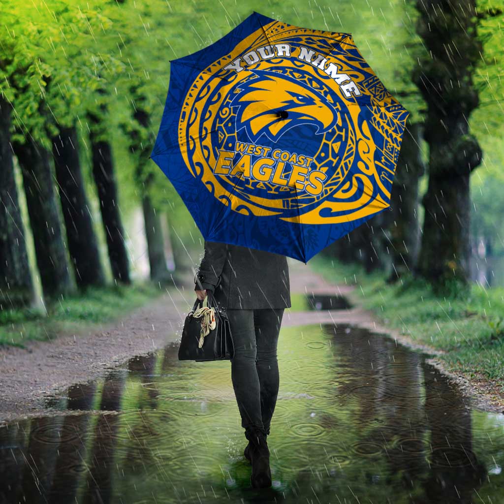 Personalized West Coast Eagles Polynesian Umbrella Tribal Chest and Sleeve Tattoo Heritage Warrior