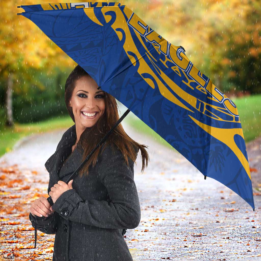 Personalized West Coast Eagles Polynesian Umbrella Tribal Chest and Sleeve Tattoo Heritage Warrior