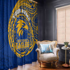 Personalized West Coast Eagles Polynesian Window Curtain Tribal Chest and Sleeve Tattoo Heritage Warrior