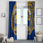 Personalized West Coast Eagles Polynesian Window Curtain Tribal Chest and Sleeve Tattoo Heritage Warrior