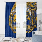 Personalized West Coast Eagles Polynesian Window Curtain Tribal Chest and Sleeve Tattoo Heritage Warrior
