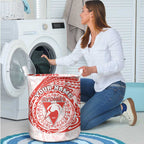 Personalized Sydney Swans Polynesian Laundry Basket Tribal Chest and Sleeve Tattoo Heritage Warrior