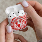 Personalized Sydney Swans Polynesian AirPods Case Tribal Chest and Sleeve Tattoo Heritage Warrior