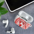 Personalized Sydney Swans Polynesian AirPods Case Tribal Chest and Sleeve Tattoo Heritage Warrior