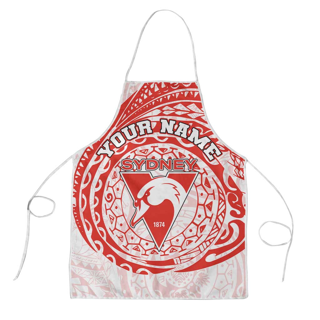 Personalized Sydney Swans Polynesian Apron Tribal Chest and Sleeve Tattoo Heritage Warrior