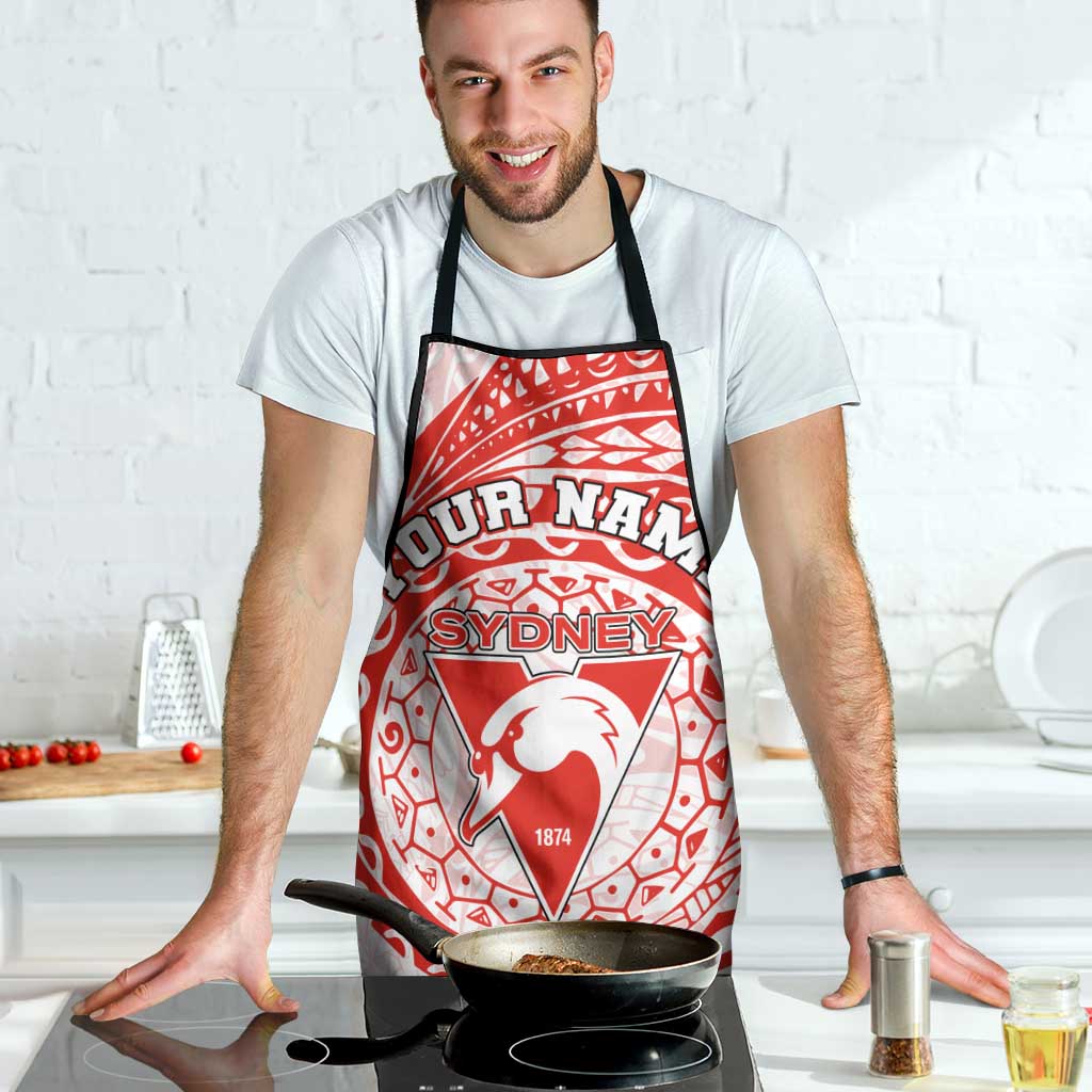 Personalized Sydney Swans Polynesian Apron Tribal Chest and Sleeve Tattoo Heritage Warrior