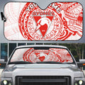 Personalized Sydney Swans Polynesian Auto Sun Shade Tribal Chest and Sleeve Tattoo Heritage Warrior