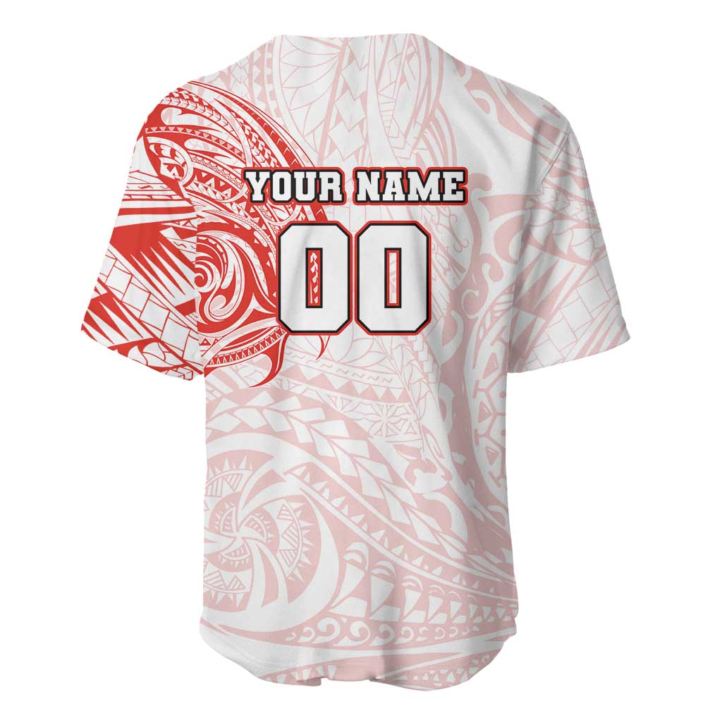 Personalized Sydney Swans Polynesian Baseball Jersey Tribal Chest and Sleeve Tattoo Heritage Warrior