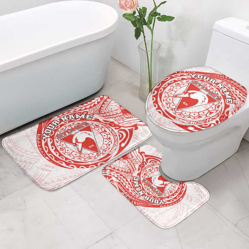 Personalized Sydney Swans Polynesian Bathroom Set Tribal Chest and Sleeve Tattoo Heritage Warrior