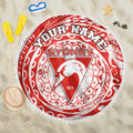 Personalized Sydney Swans Polynesian Beach Blanket Tribal Chest and Sleeve Tattoo Heritage Warrior