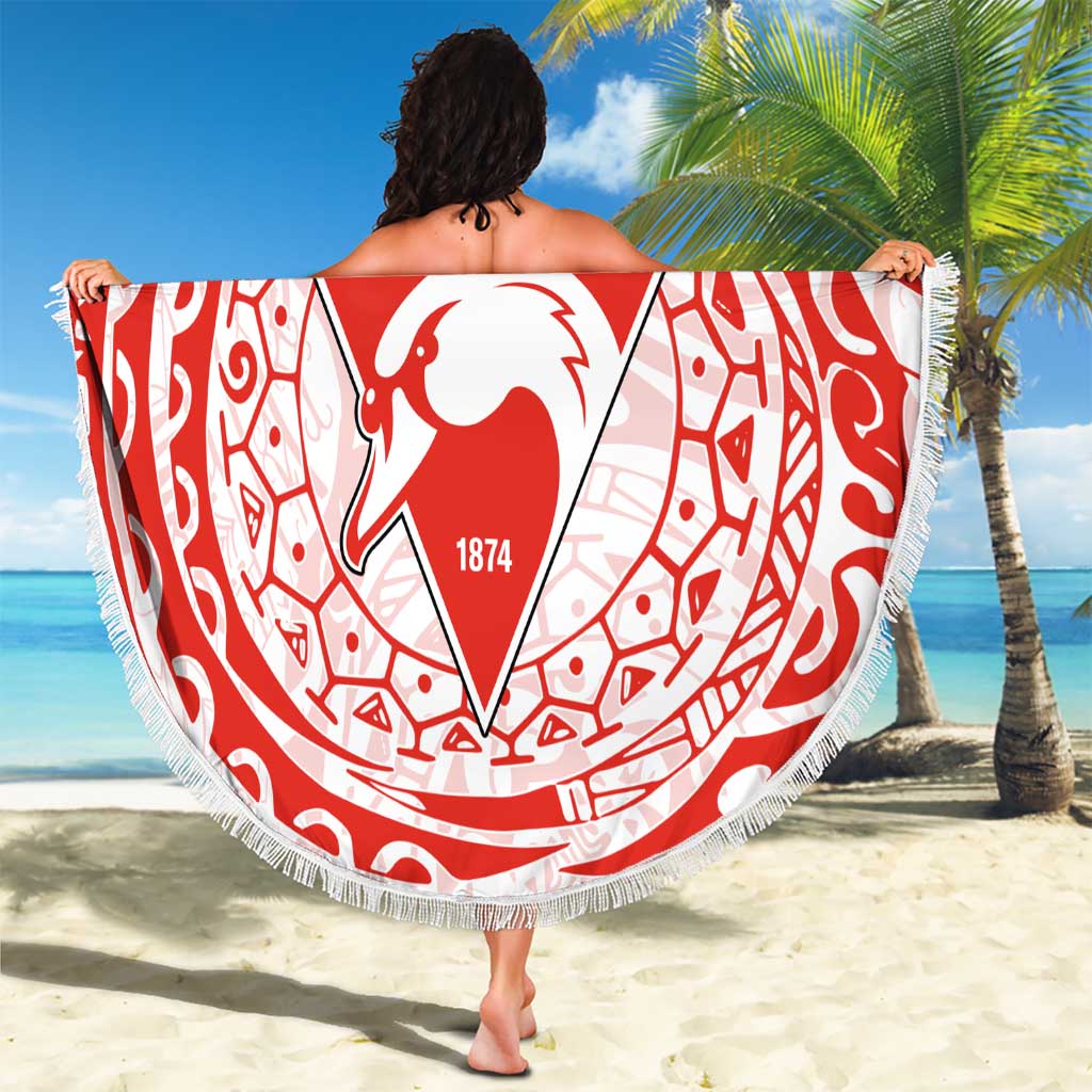 Personalized Sydney Swans Polynesian Beach Blanket Tribal Chest and Sleeve Tattoo Heritage Warrior