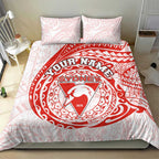 Personalized Sydney Swans Polynesian Bedding Set Tribal Chest and Sleeve Tattoo Heritage Warrior
