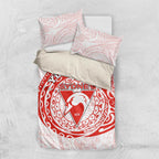 Personalized Sydney Swans Polynesian Bedding Set Tribal Chest and Sleeve Tattoo Heritage Warrior