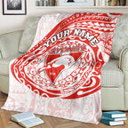 Personalized Sydney Swans Polynesian Blanket Tribal Chest and Sleeve Tattoo Heritage Warrior