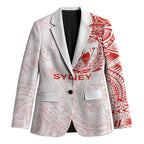 Personalized Sydney Swans Polynesian Blazer Tribal Chest and Sleeve Tattoo Heritage Warrior