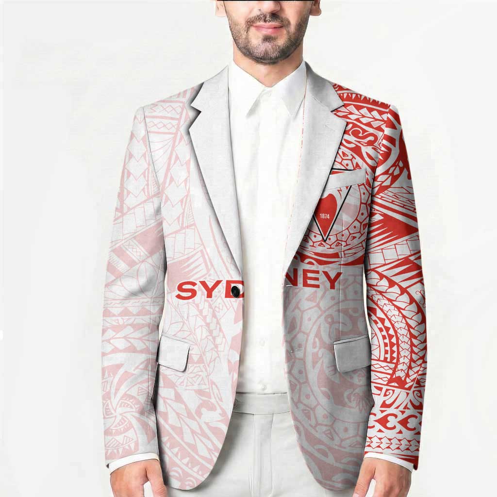 Personalized Sydney Swans Polynesian Blazer Tribal Chest and Sleeve Tattoo Heritage Warrior