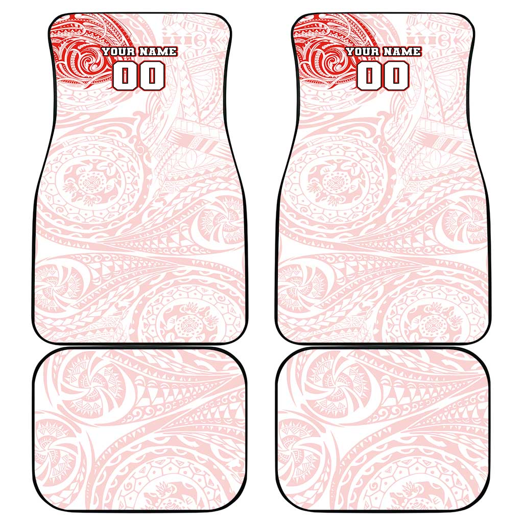 Personalized Sydney Swans Polynesian Car Mats Tribal Chest and Sleeve Tattoo Heritage Warrior