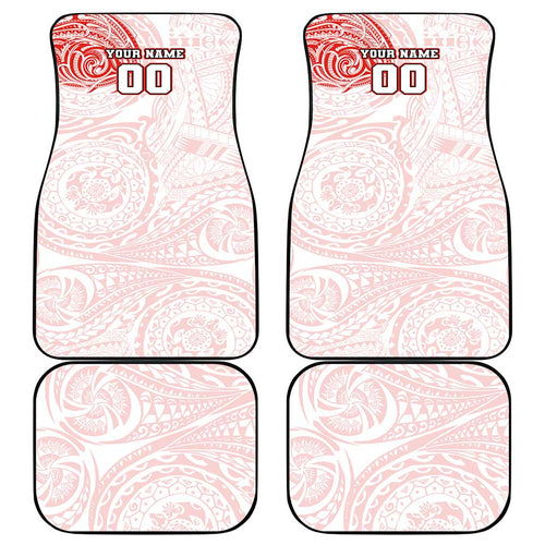 Personalized Sydney Swans Polynesian Car Mats Tribal Chest and Sleeve Tattoo Heritage Warrior