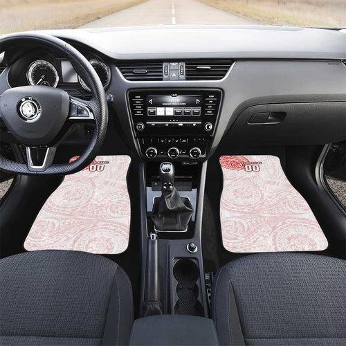 Personalized Sydney Swans Polynesian Car Mats Tribal Chest and Sleeve Tattoo Heritage Warrior