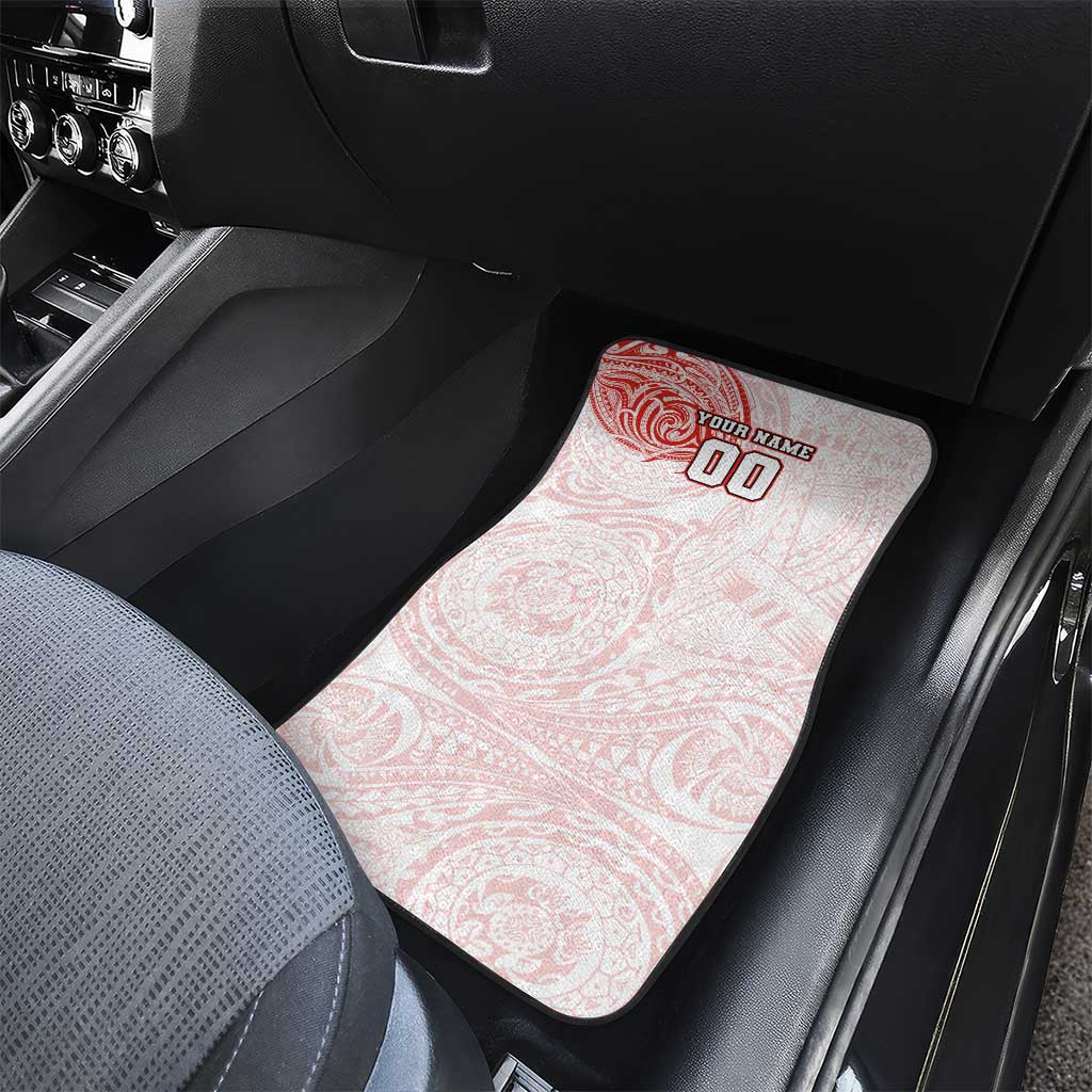Personalized Sydney Swans Polynesian Car Mats Tribal Chest and Sleeve Tattoo Heritage Warrior