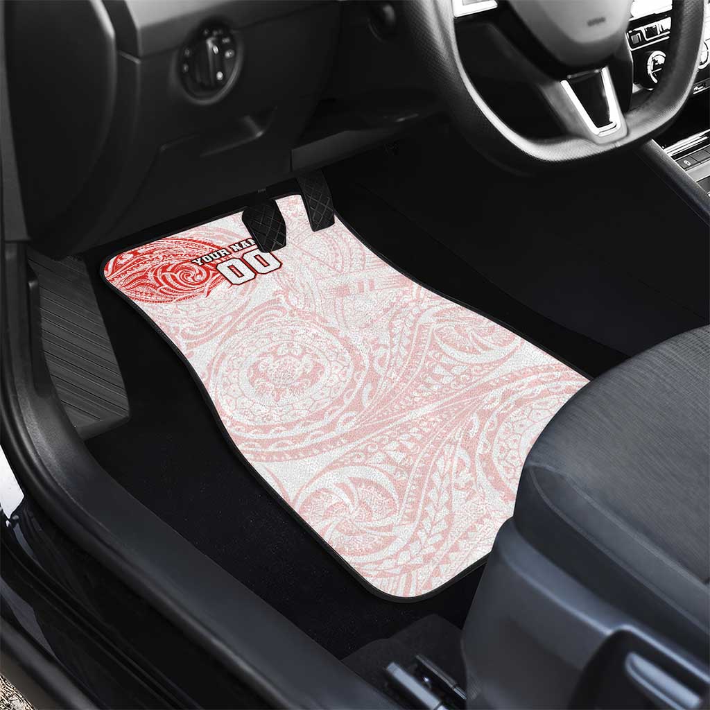Personalized Sydney Swans Polynesian Car Mats Tribal Chest and Sleeve Tattoo Heritage Warrior