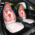 Personalized Sydney Swans Polynesian Car Seat Cover Tribal Chest and Sleeve Tattoo Heritage Warrior