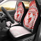 Personalized Sydney Swans Polynesian Car Seat Cover Tribal Chest and Sleeve Tattoo Heritage Warrior